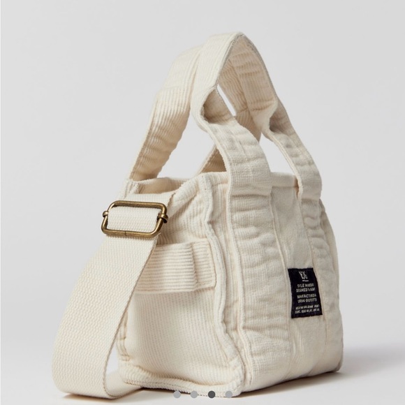 NWT BDG Serena Corduroy Mini Tote Bag (tan) - Picture 2 of 7